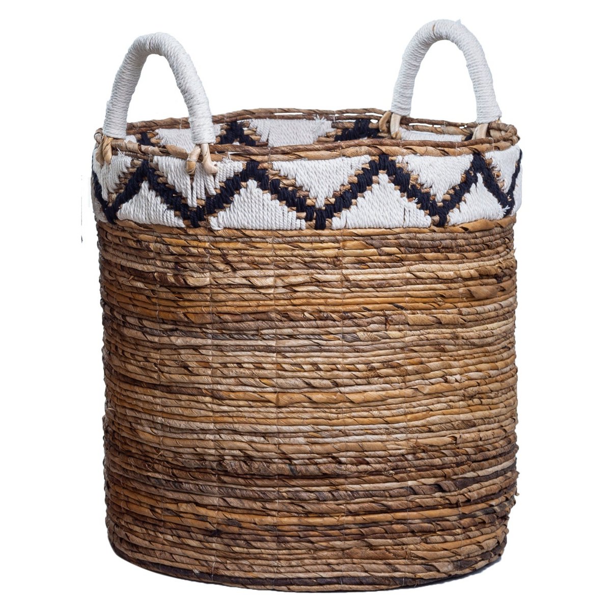 'Dalu' basket made of banana fiber (3 sizes), laundry basket, plant basket