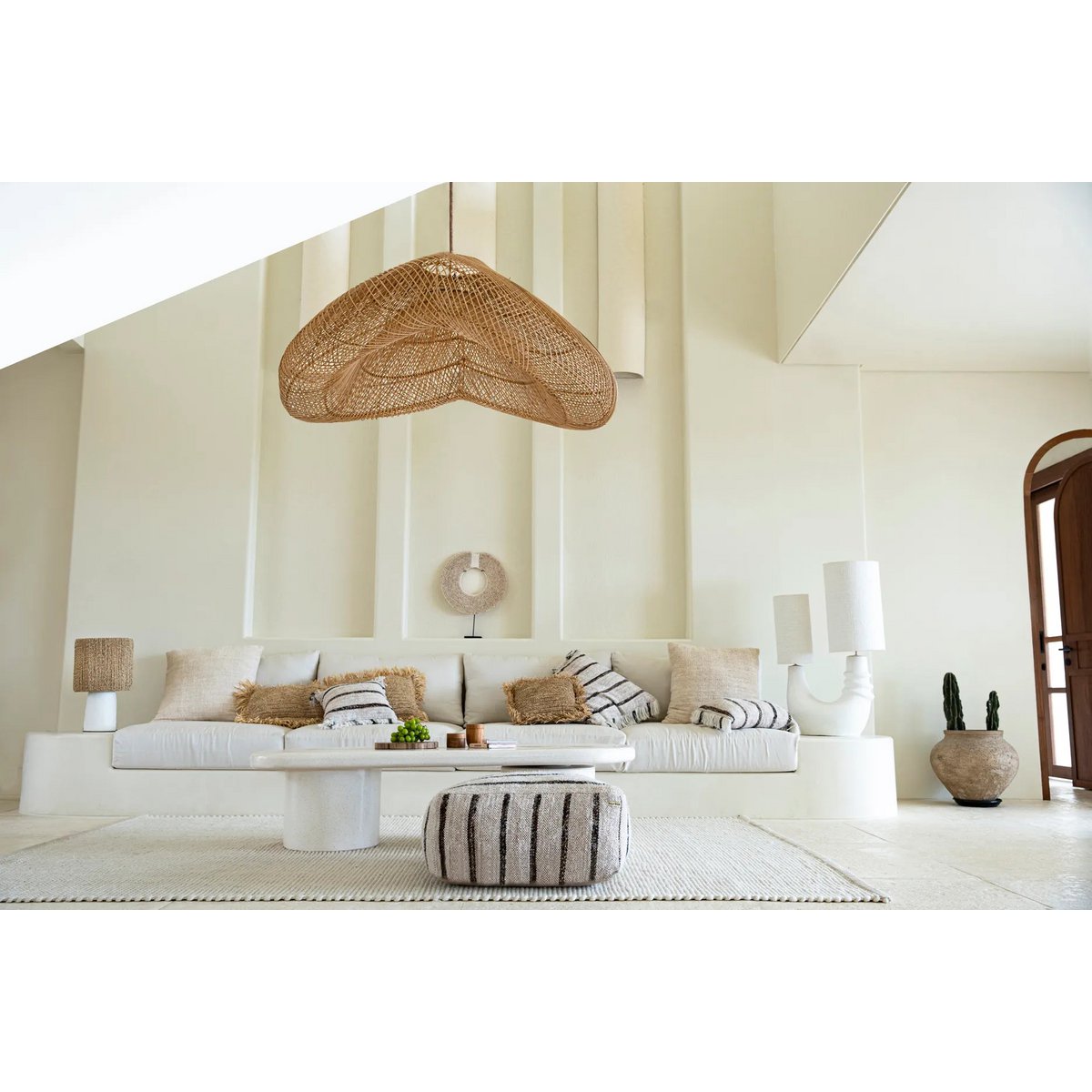 Der Oh My Gee Kissenbezug – Bohemian White 40x40