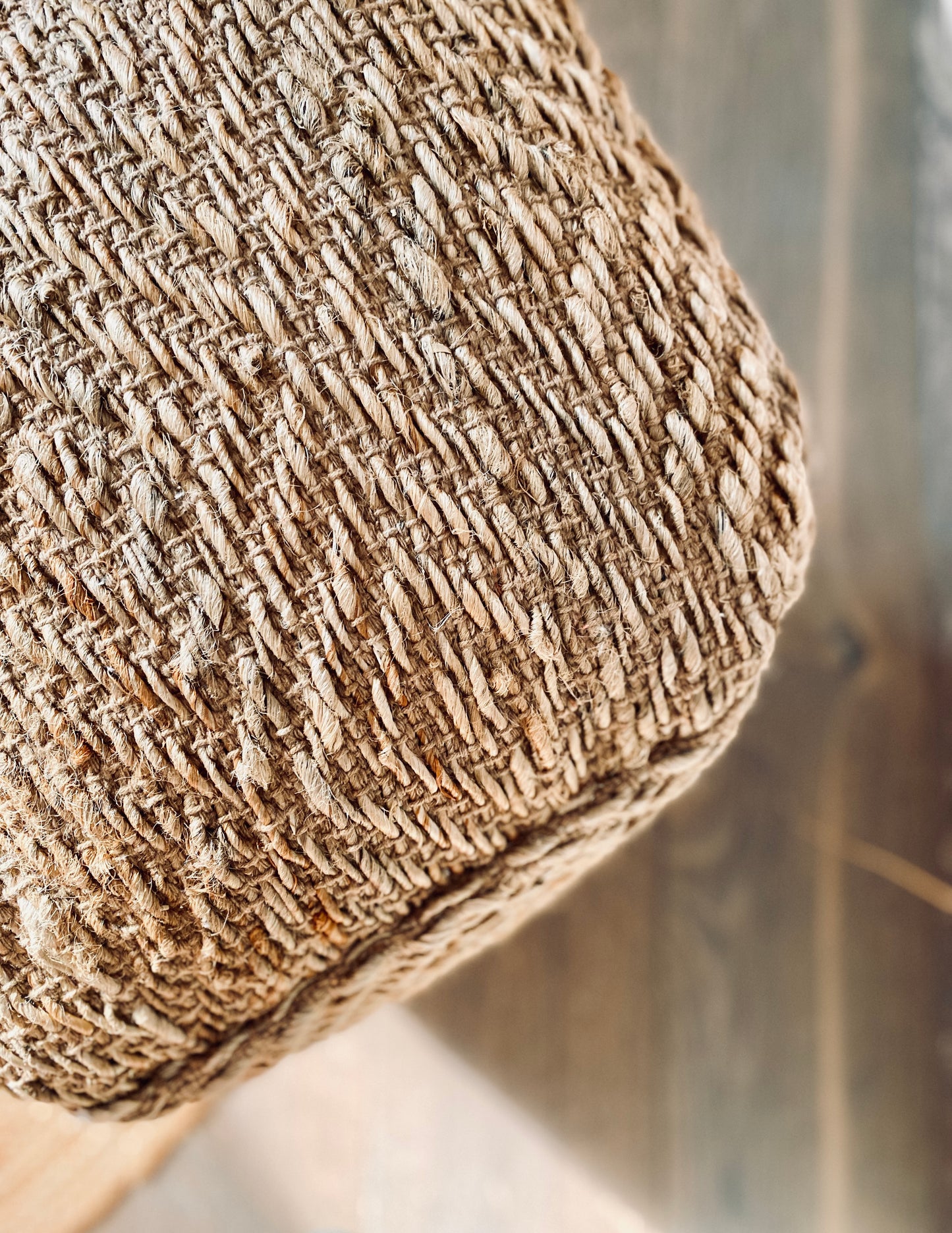 Pouf - Hocker aus Jute, natural