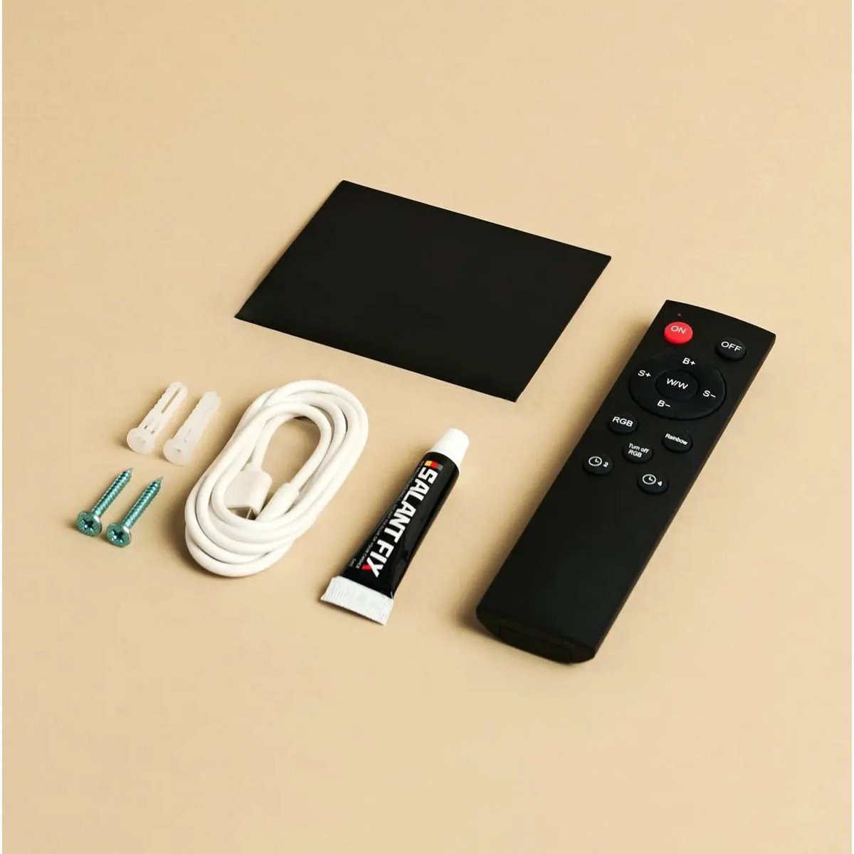 Kabellose Wandlampe 'Tessa Vanilla ' inkl. Fernbedienung, dimmbar mit Bewegungssensor