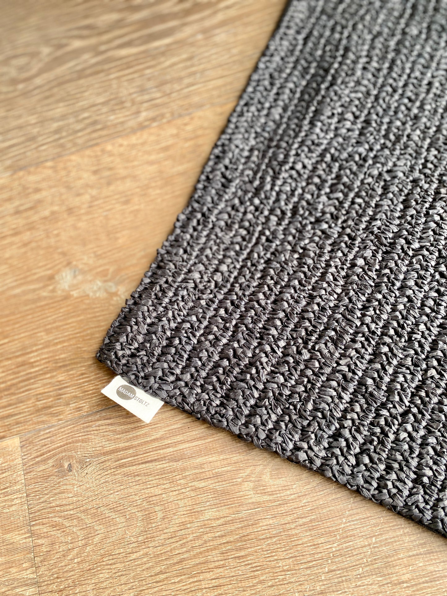 Bast Kissenhülle - elegant black
