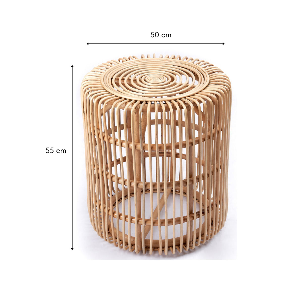 Rattan-Beistelltisch, Couchtisch ALAMAYA