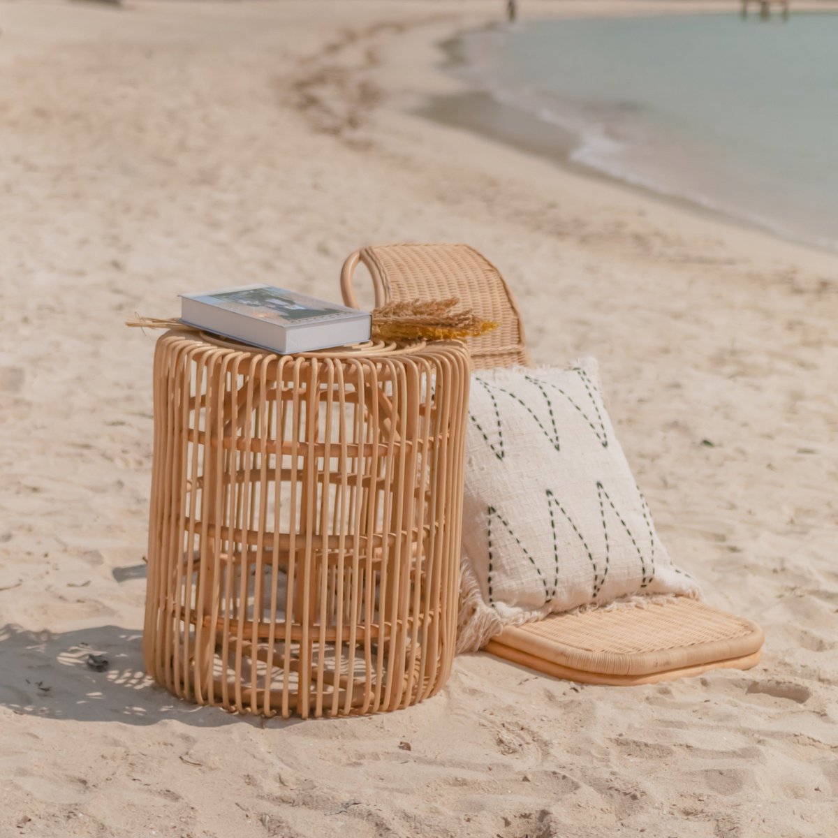 Rattan-Beistelltisch, Couchtisch ALAMAYA