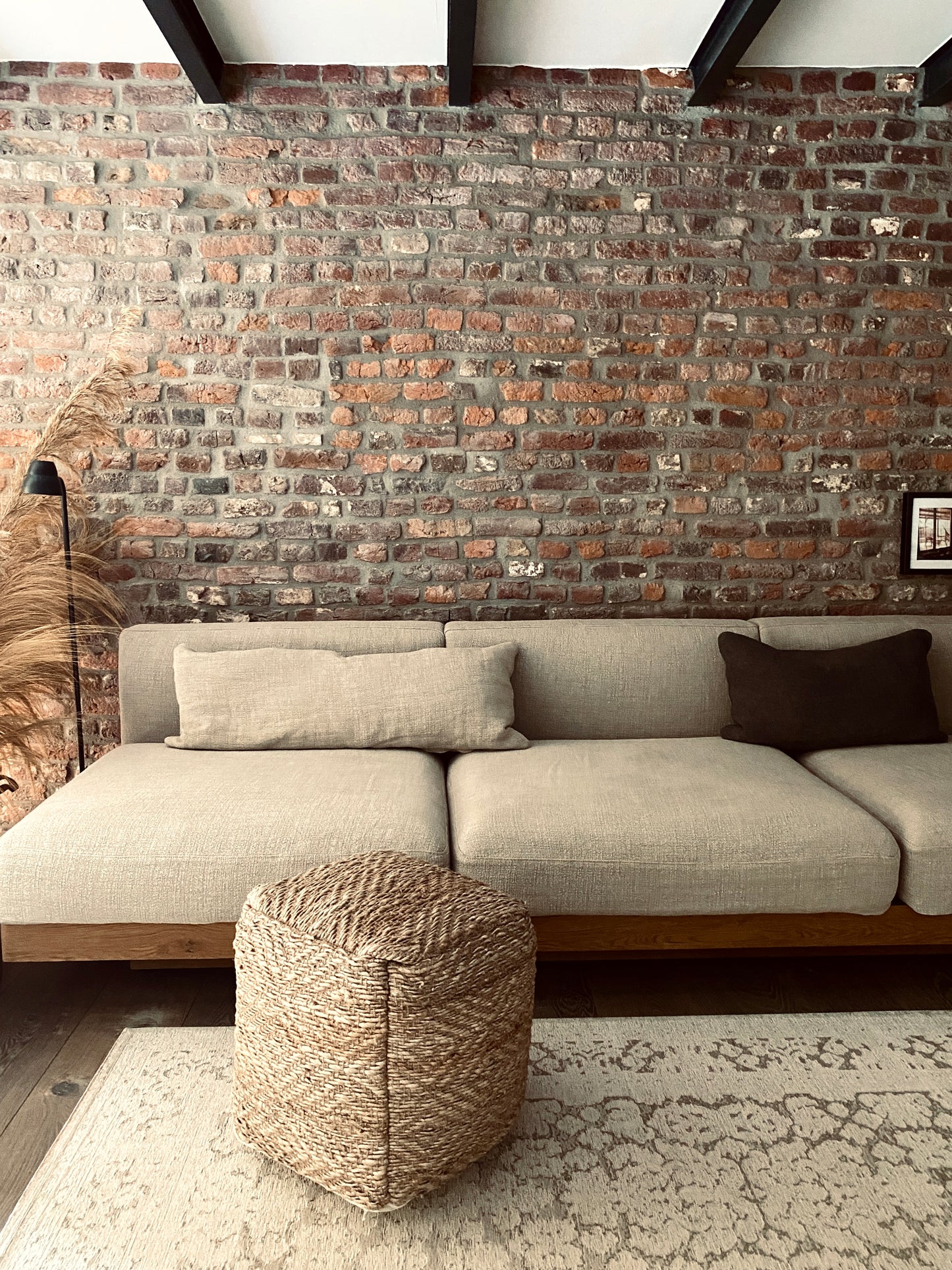 Pouf - Hocker aus Jute, natural