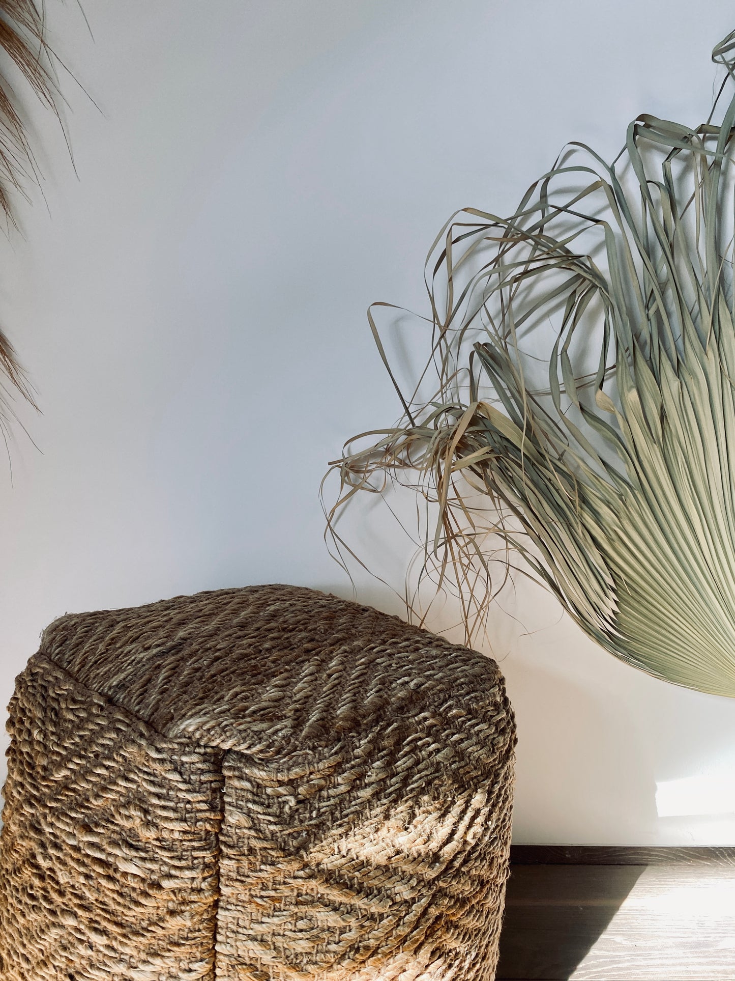 Pouf - Hocker aus Jute, natural