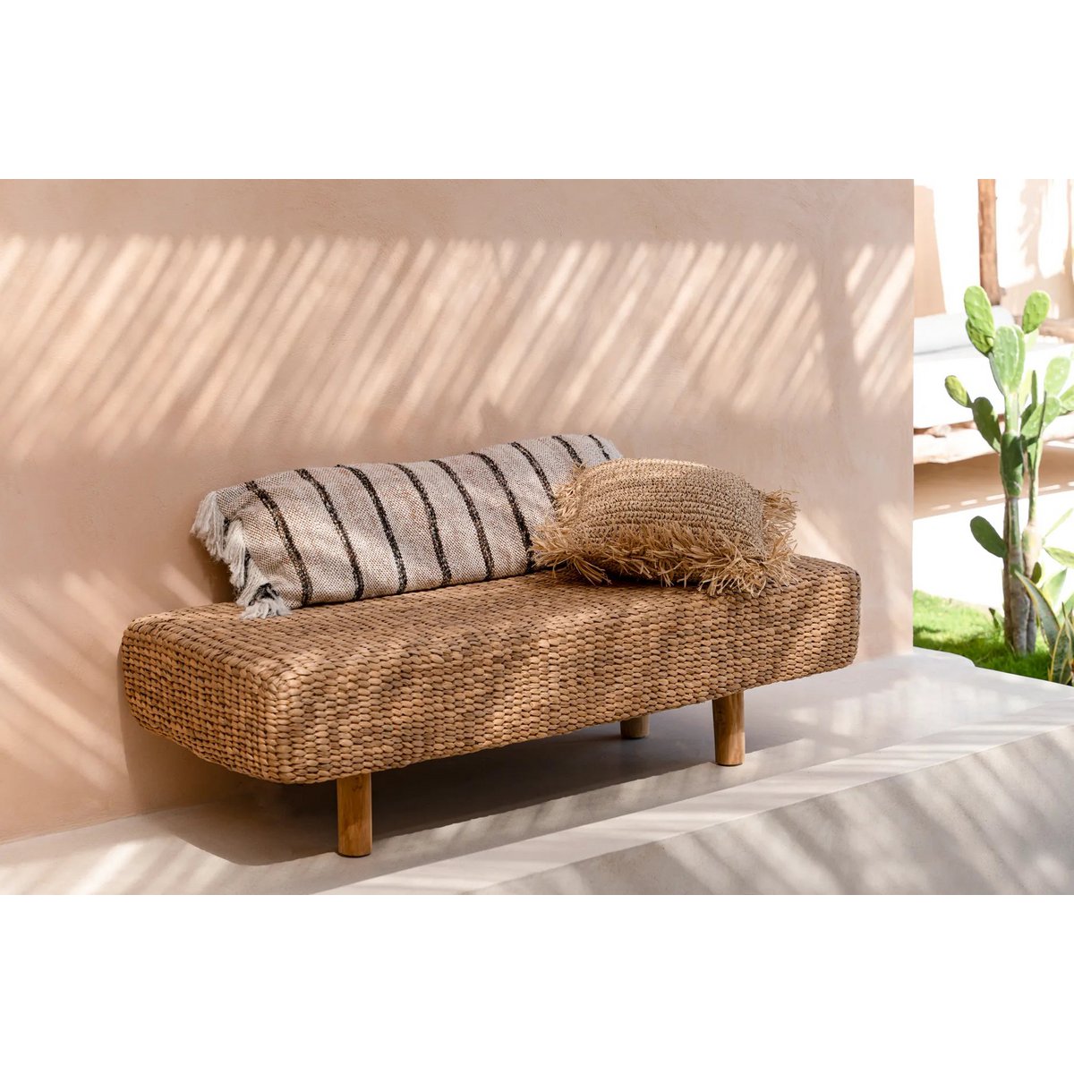 Der Oh My Gee Kissenbezug – Bohemian White 35x100