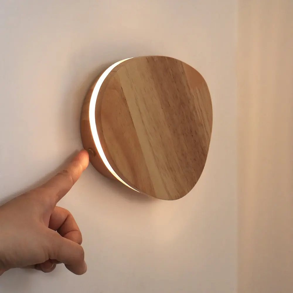 Wandlicht 'Lulu' - Holz, schnurlos - wiederaufladbar