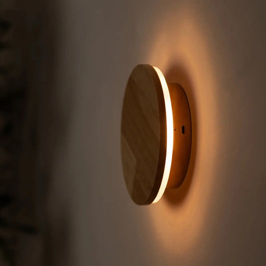 Schnurloses Wandlicht 'Lou' natur - wiederaufladbare und dimmbare Berührungssteuerung