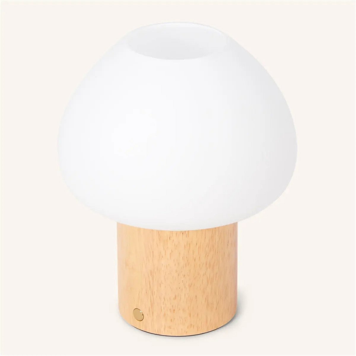 Wooden table lamp 'Fynn' - rechargeable, dimmable