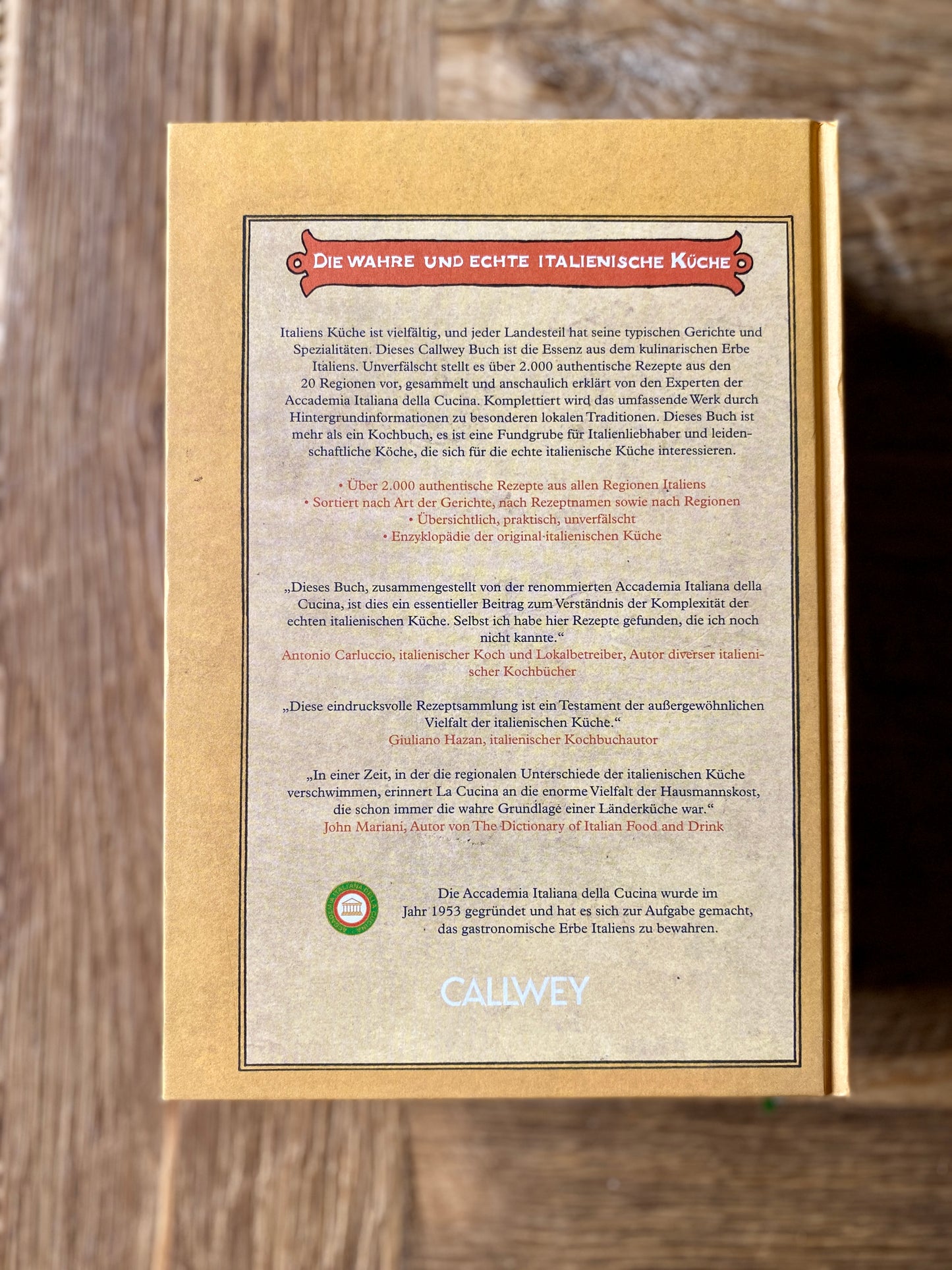 La Cucina - Die originale Küche Italiens, Kochbibel