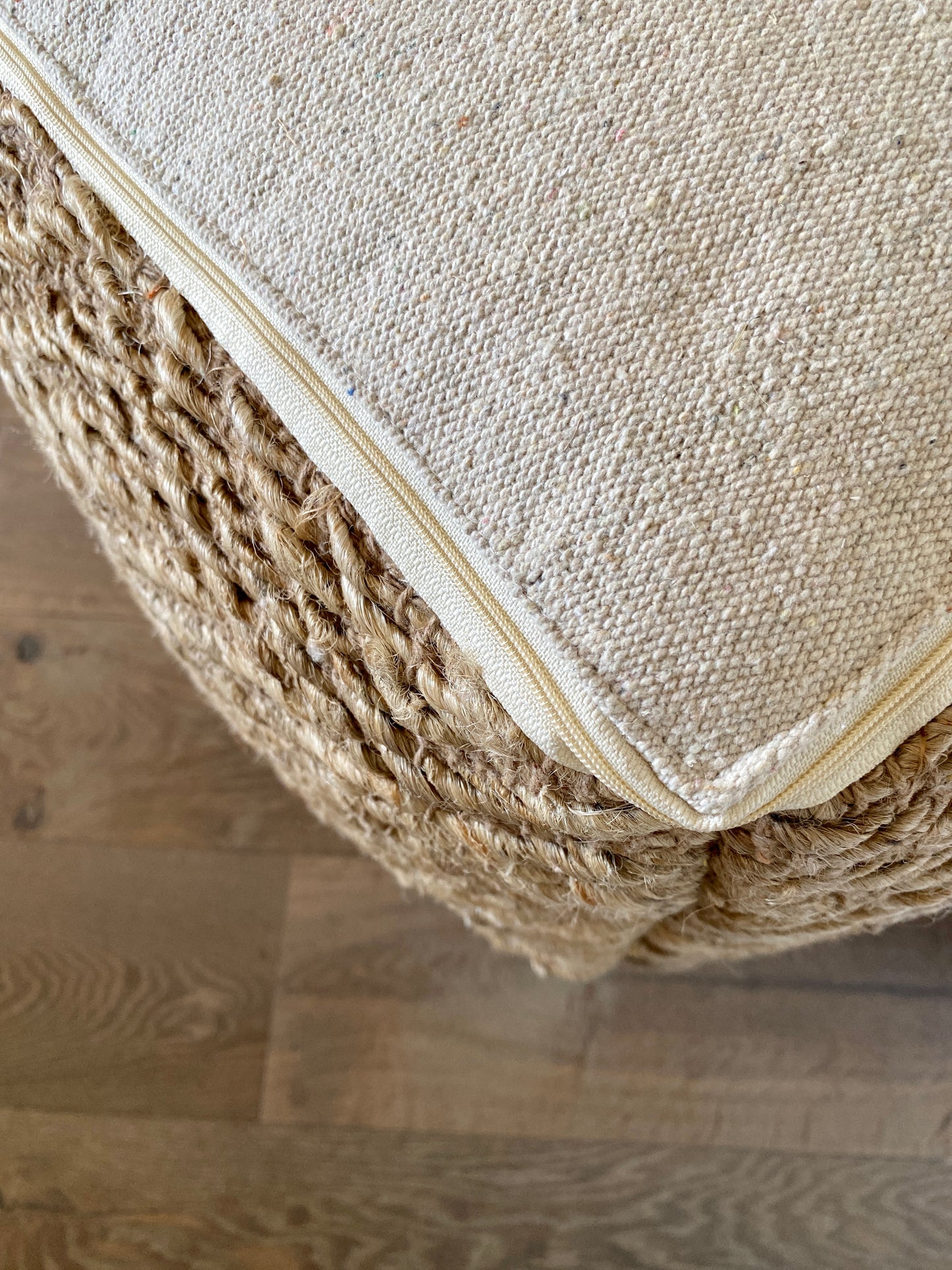Pouf - Hocker aus Jute, natural