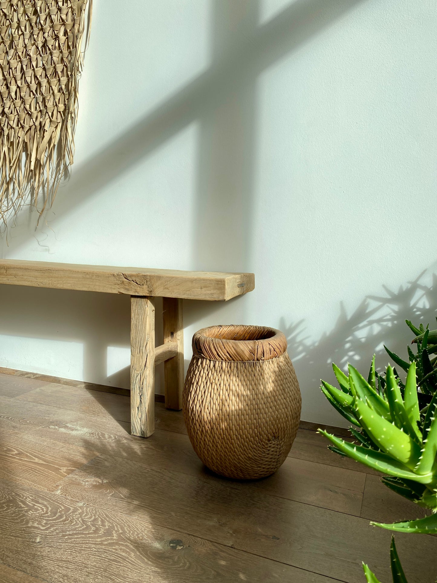 Asian basket, antique - Wabi Sabi