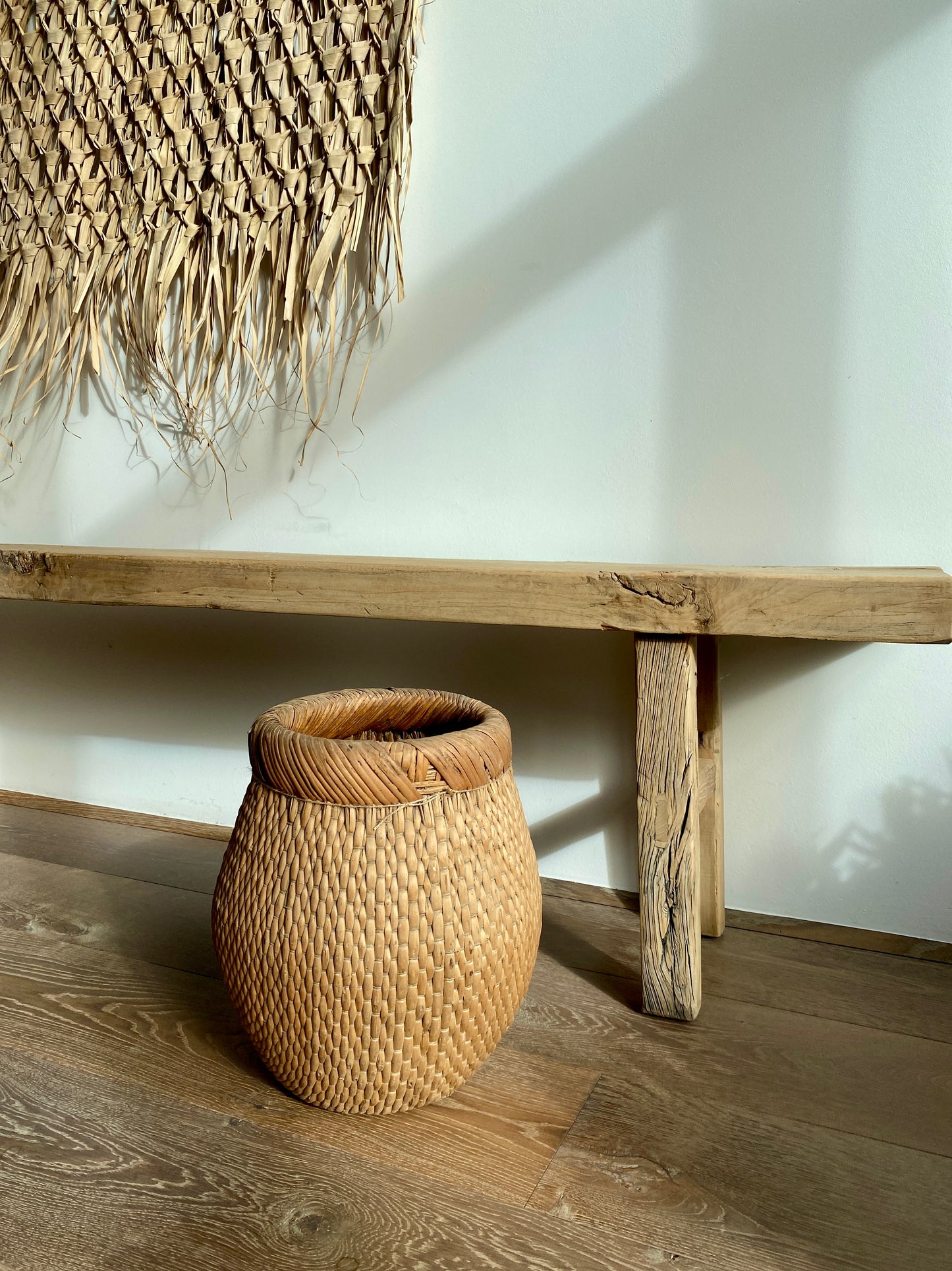 Asian basket, antique - Wabi Sabi