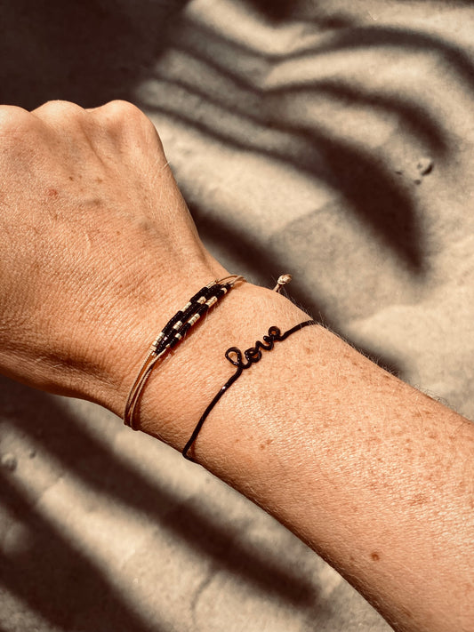 Bracelet Love - made from recycled PET