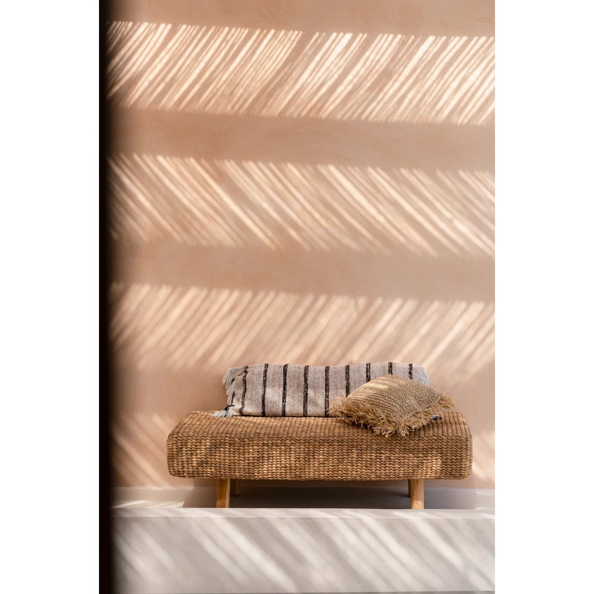 Der Oh My Gee Kissenbezug – Bohemian White 35x100