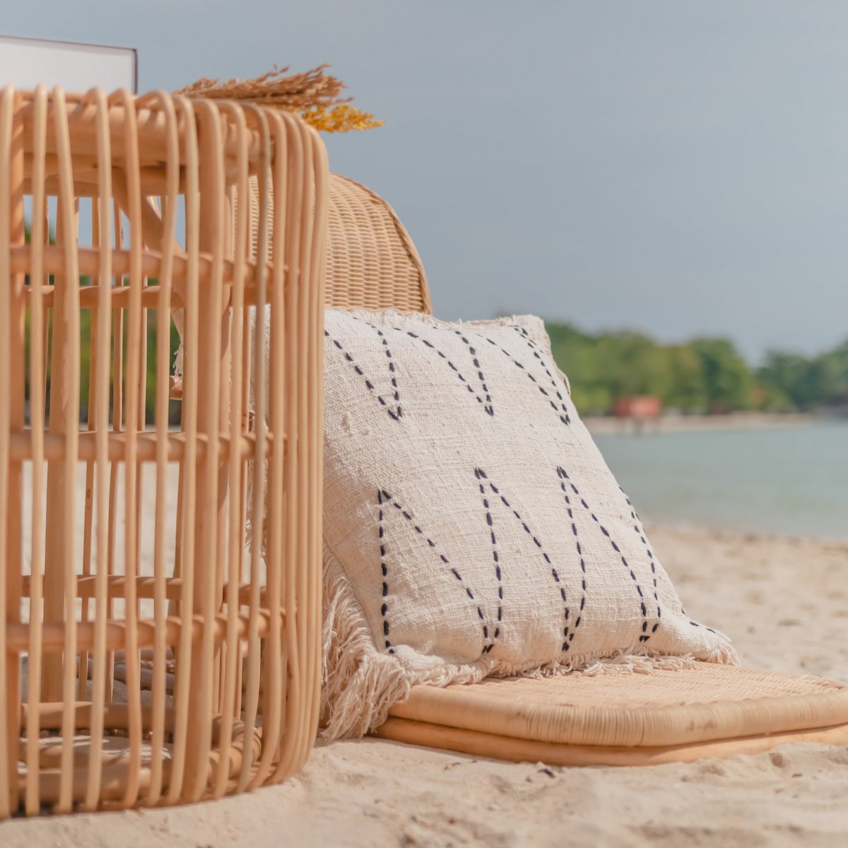 Rattan-Beistelltisch, Couchtisch ALAMAYA