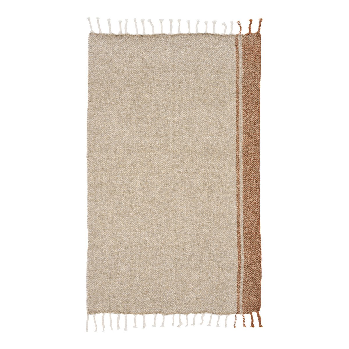 Plaid 'Almora' - Beige/Goldorange 130x180 cm