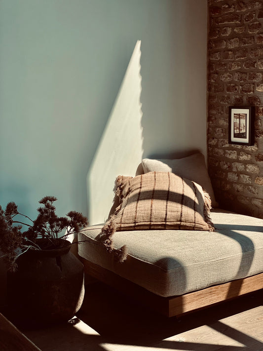 The Oh My Gee Cushion Cover - Beige Black 60x60