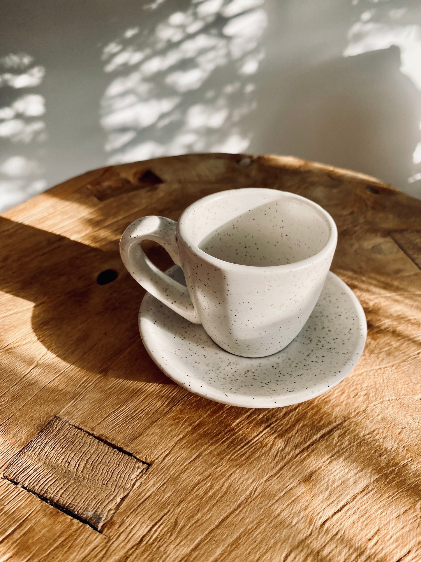 Espressotasse Nordic Vanilla mit Unterteller