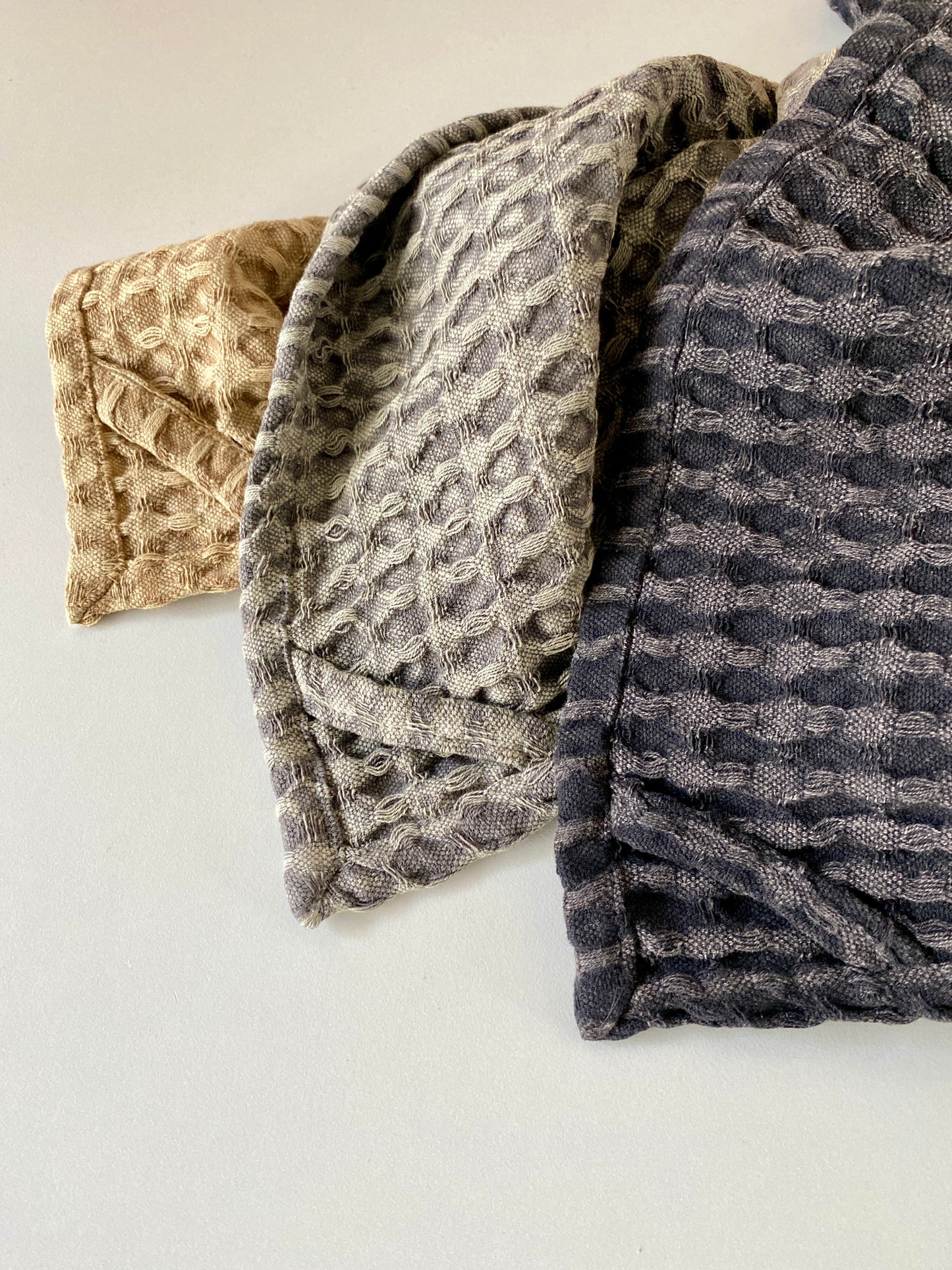 Tea towel waffle pique, beige