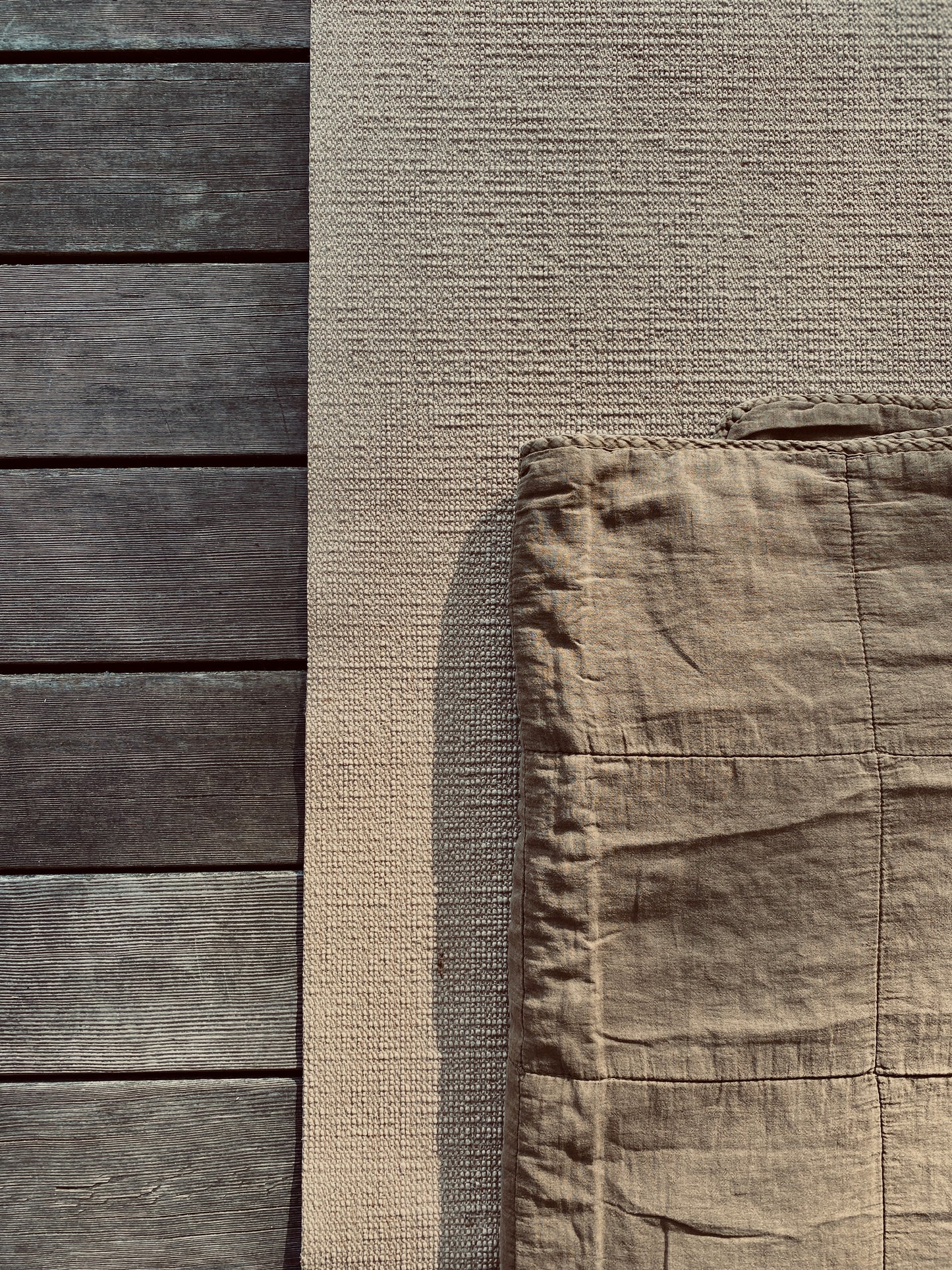 Plaid Adventure, leichte Steppdecke - altgrün 130x170