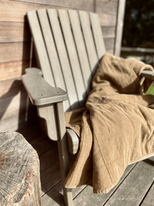 Plaid Adventure, Tagesdecke - olivgrau 220x240