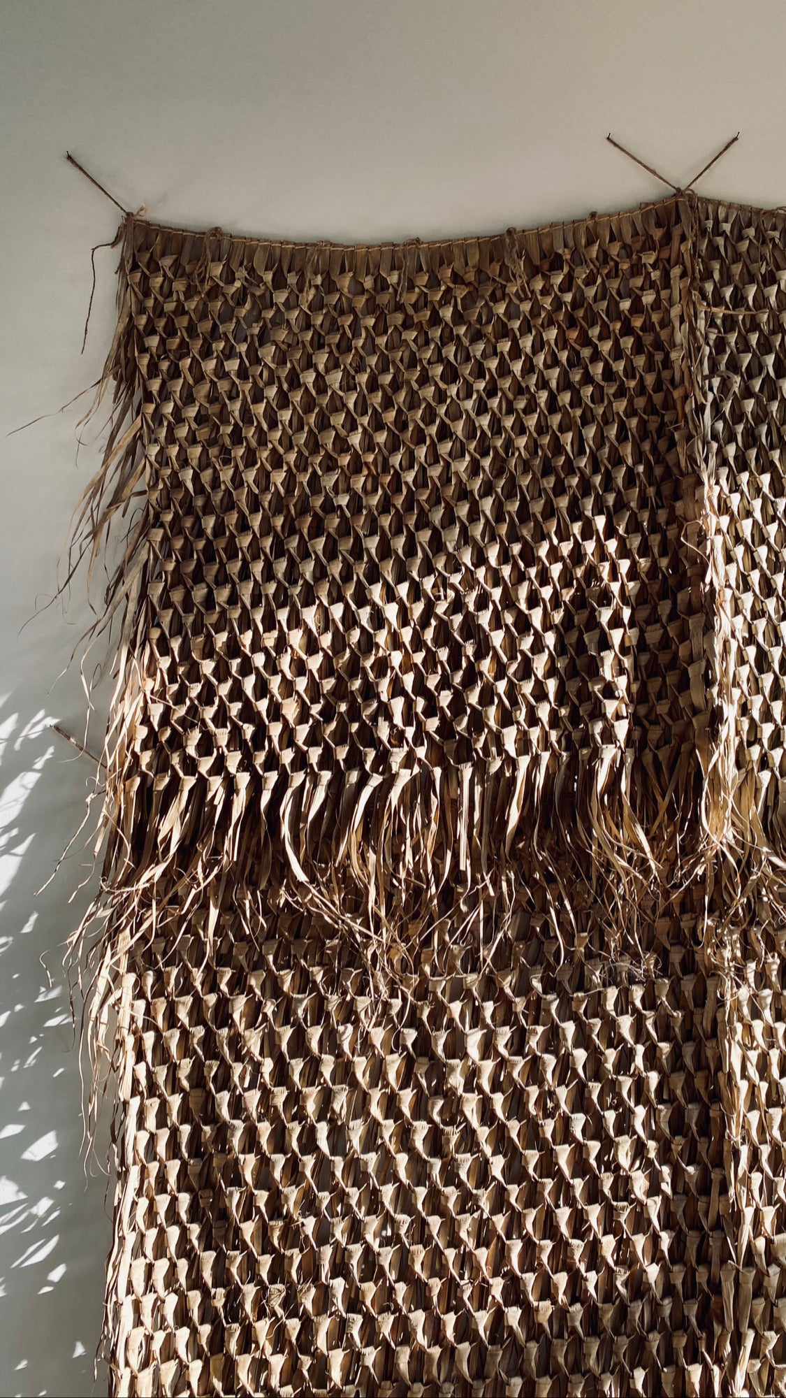 XL Wall Hanging Palmblatt - Wall Decor, Wandteppich aus getrockneten Palmblättern
