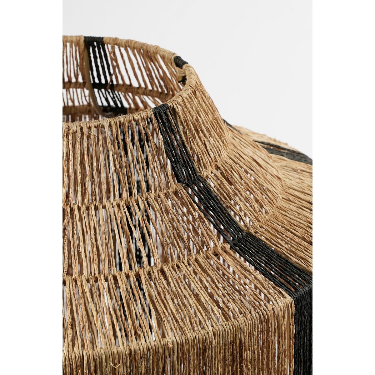 Liliano Laterne aus Jute, Schwarz - H51 x Ø40 cm