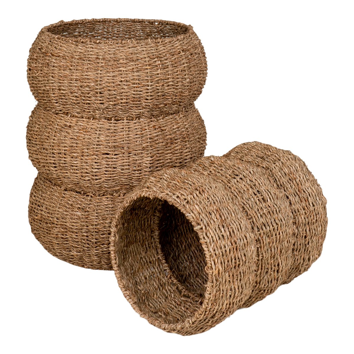 Pflanzkorb Sarbas, Körbe 2er Set - Natur