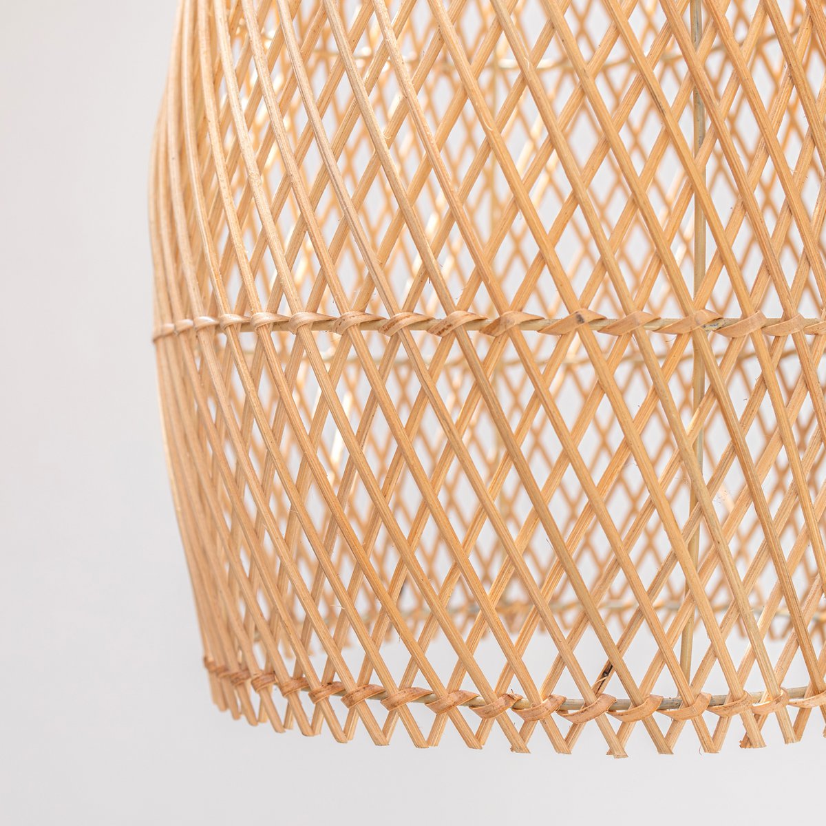 Boho Lampenschirm TABUNG - Rattan Deckenleuchte