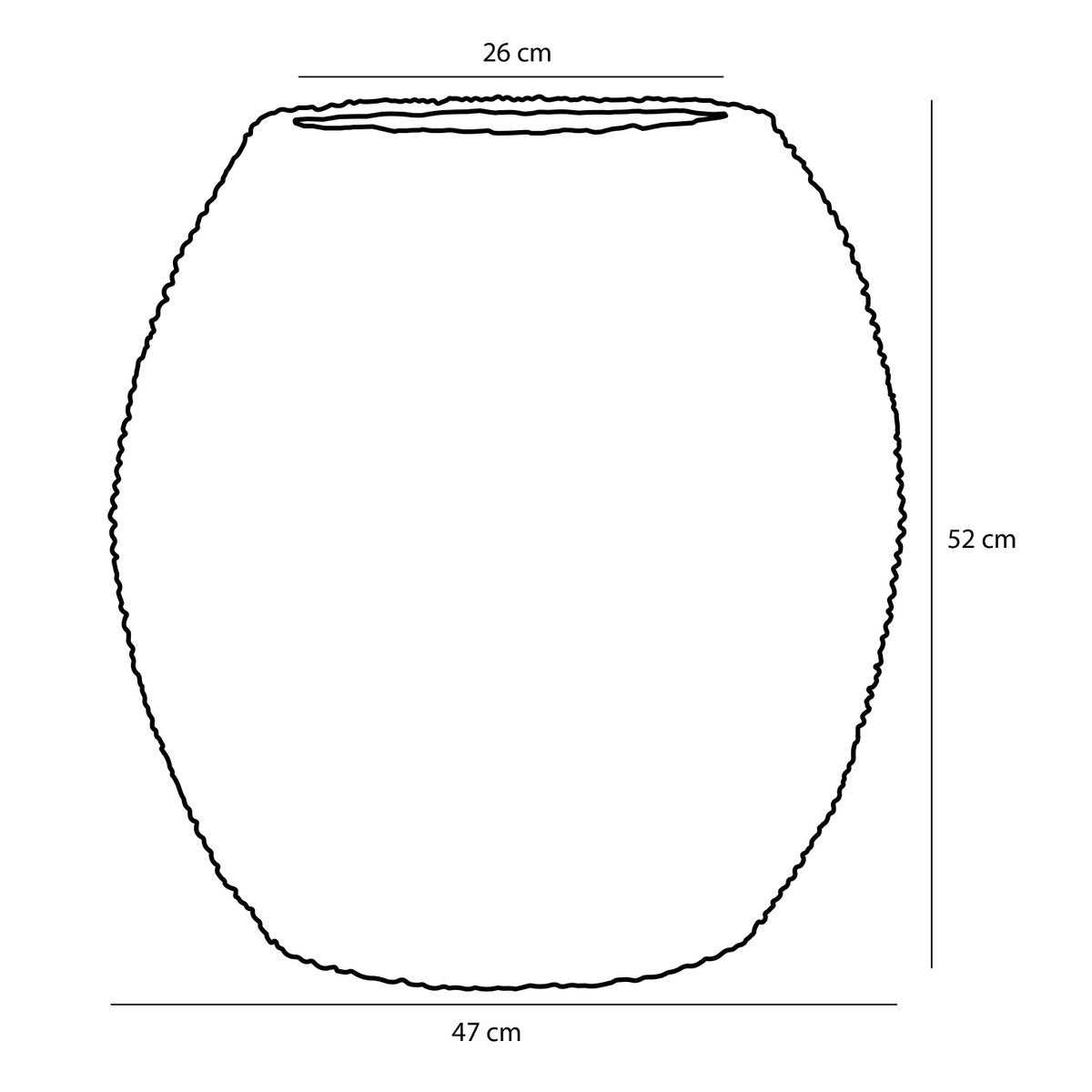 Korb für Pflanzen Billy L - H52 x Ø47 cm - Seegras Grün