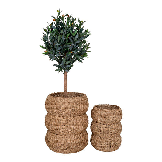 Pflanzkorb Sarbas, Körbe 2er Set - Natur