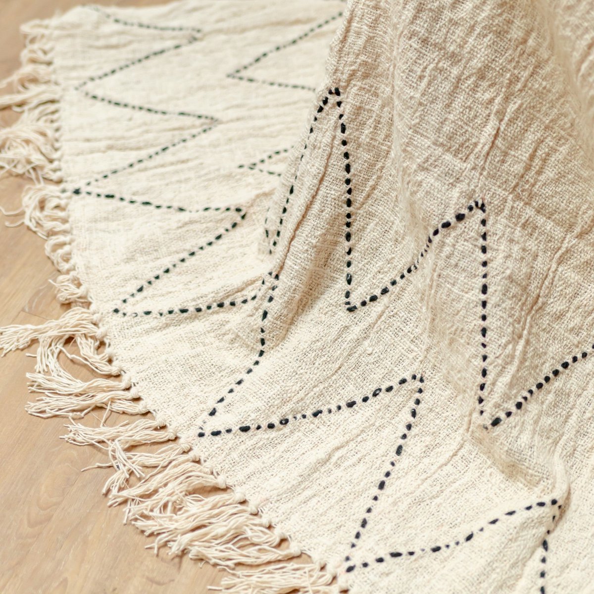 LINGGAH bedspread - sofa blanket 140x200 cm made of cotton