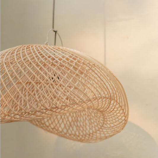 Lampenschirm PADMA, Rattan-Pendelleuchte (2 Größen)
