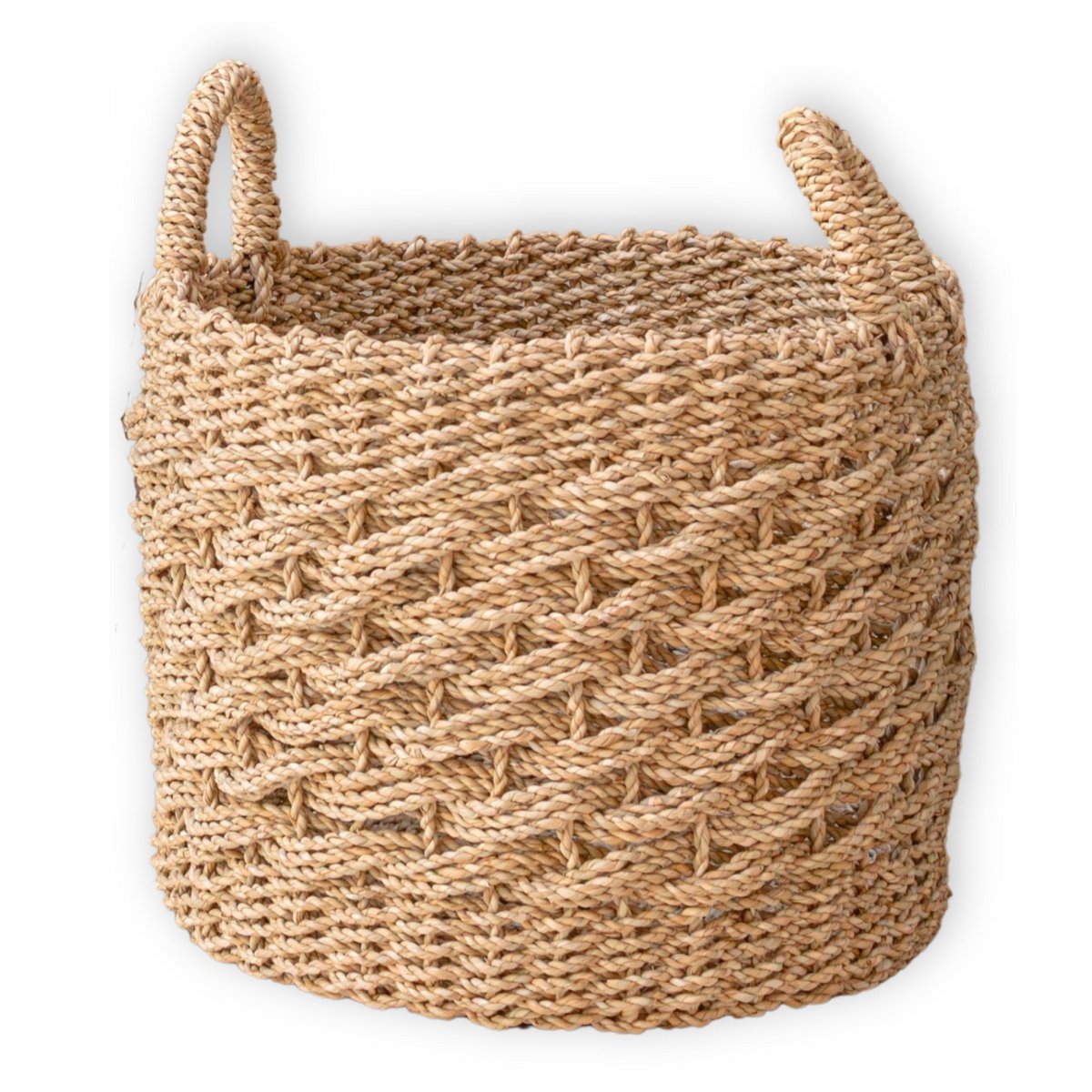 Storage basket MASILA woven from natural fibers (2 sizes)