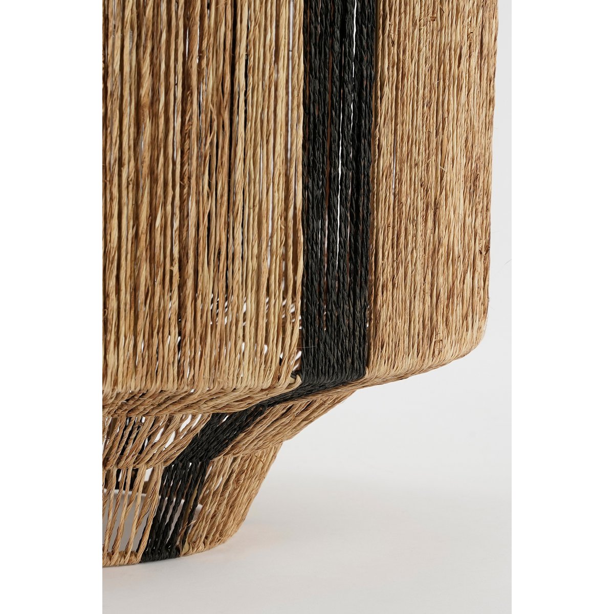 Liliano Laterne aus Jute, Schwarz - H51 x Ø40 cm