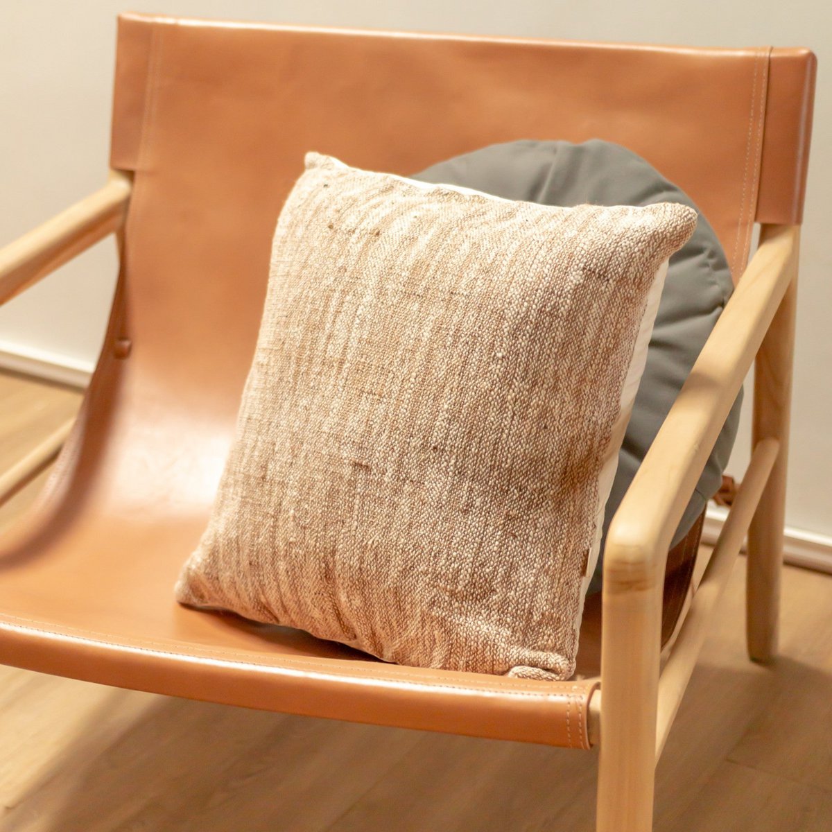 Hand-woven cushion cover LANGIT 40x40 or 50x50 cm, sofa cushion made of cotton