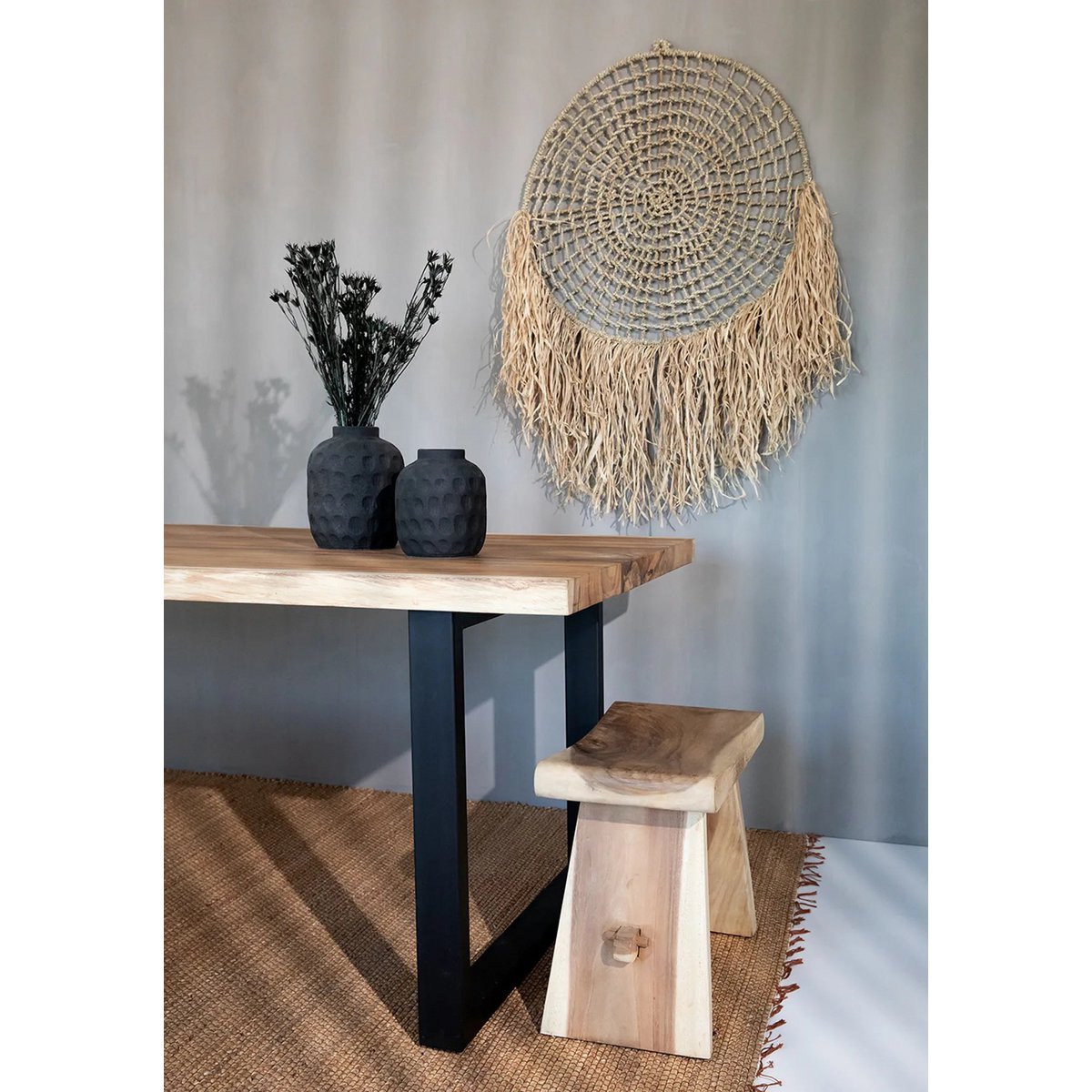 Der Raffia Dreamcatcher - Natur