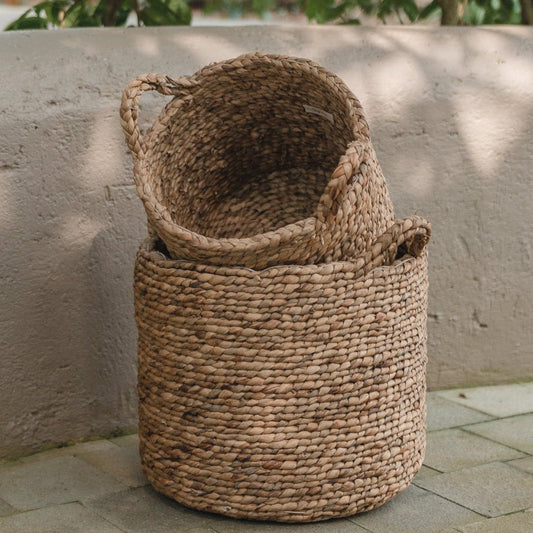Aufbewahrungskorb BALAI aus Wasserhyazinthe (2 Größen)
