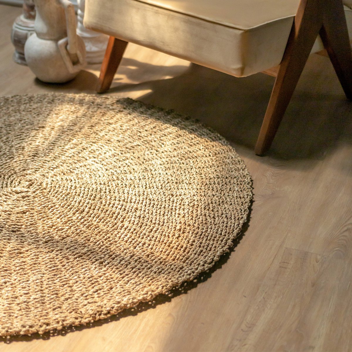 Round seagrass carpet 100/120 cm LOKA (2 sizes)