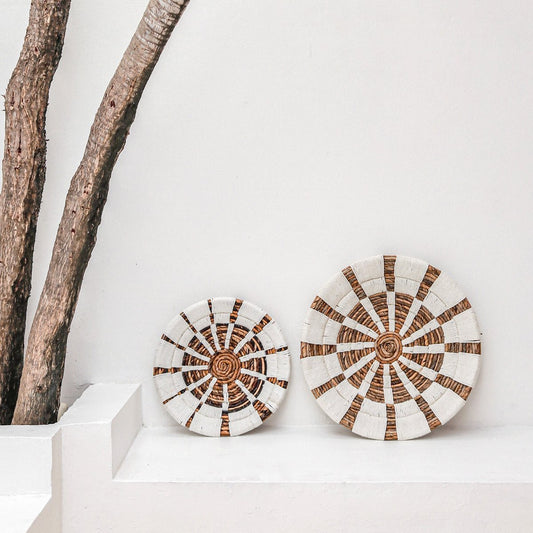 Wall decoration - wall basket - decorative bowl HUTAN made of banana fiber (2 sizes)