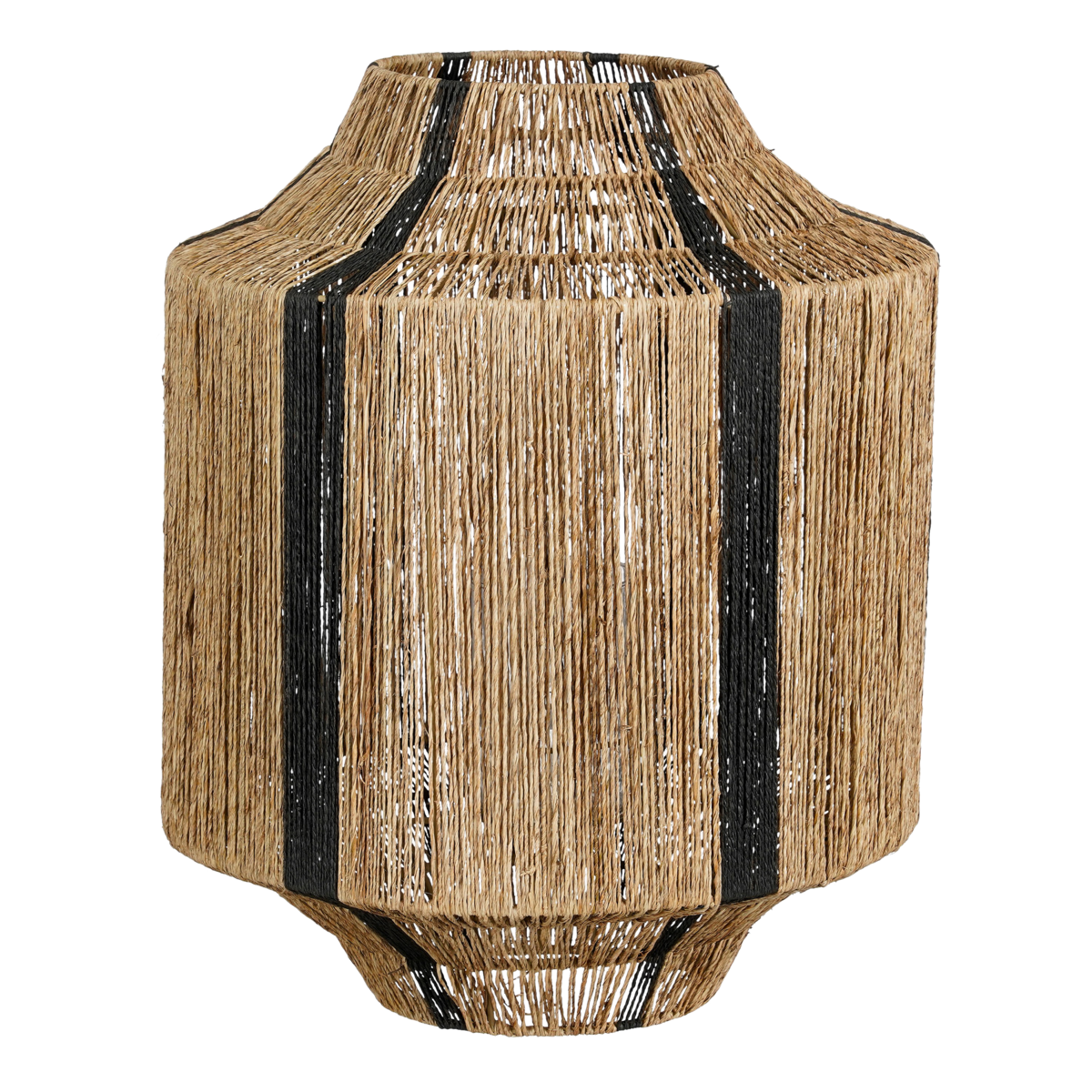Liliano Laterne aus Jute, Schwarz - H51 x Ø40 cm