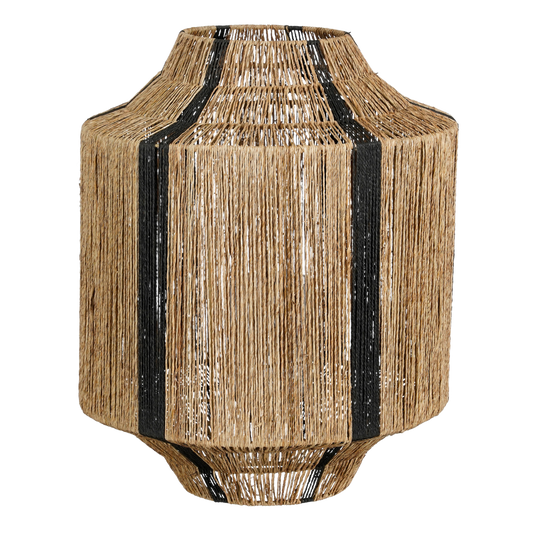 Liliano lantern made of jute, black - H51 x Ø40 cm
