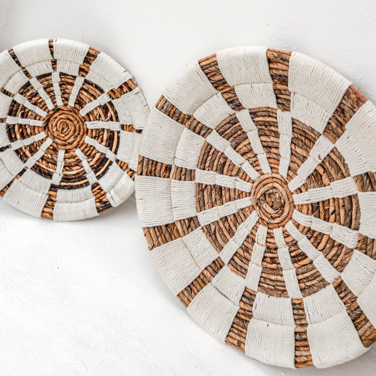 Wall decoration - wall basket - decorative bowl HUTAN made of banana fiber (2 sizes)