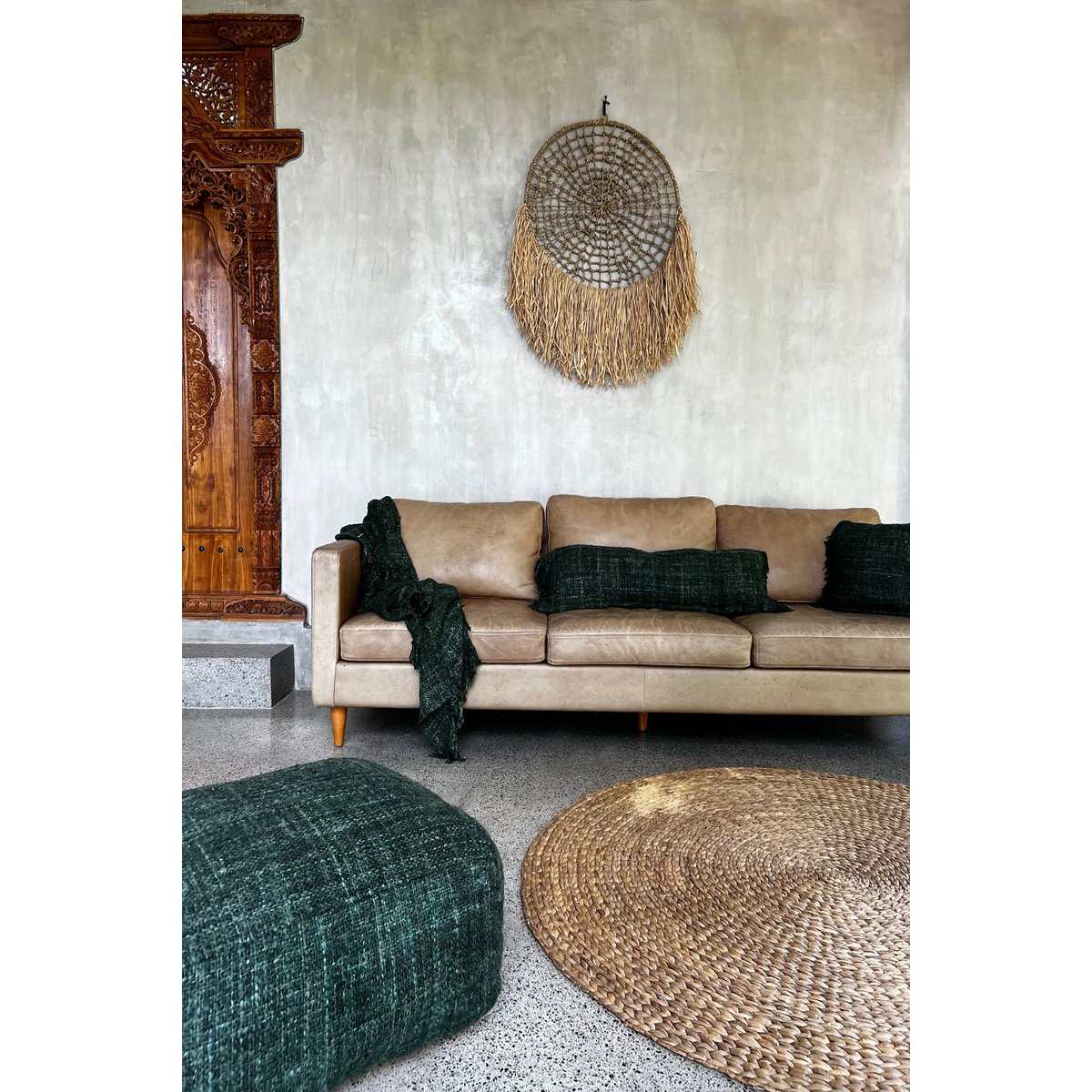 Der Raffia Dreamcatcher - Natur