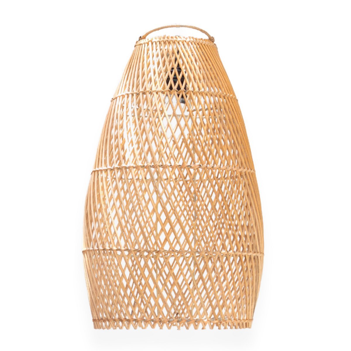 Boho Lampenschirm TABUNG - Rattan Deckenleuchte