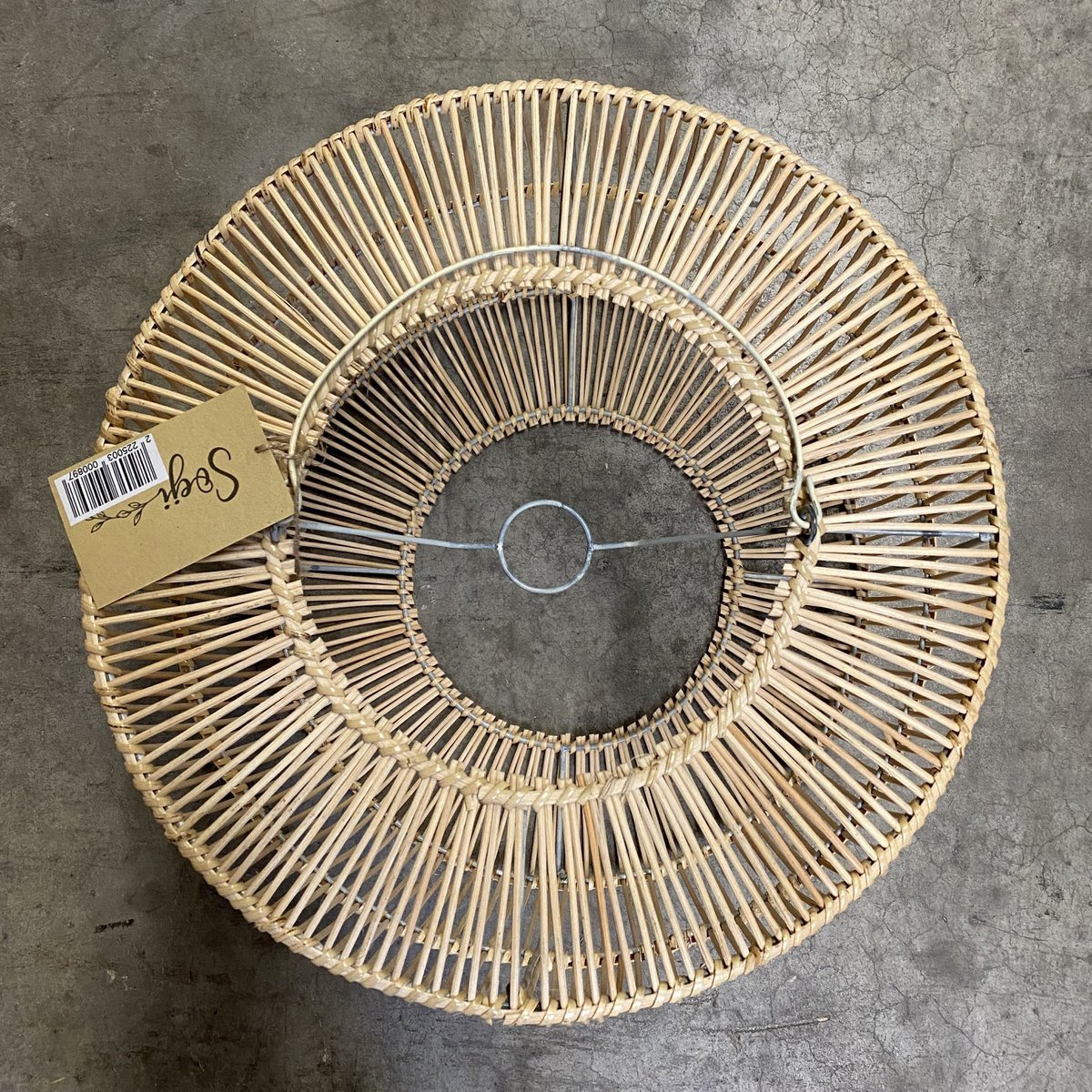 Boho Lampenschirm aus Rattan - Pendelleuchte LIKU (2 Größen)