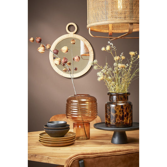 Round wall mirror Kaj - L40.5 x W2 x H51 cm