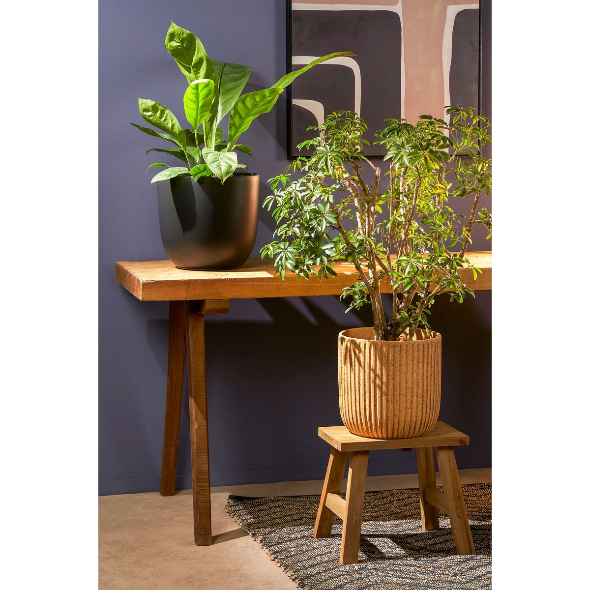 Holzhocker Bold, recyceltes Holz