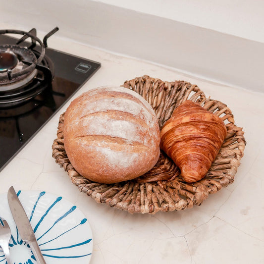 Wall decoration or bowl MELAYA wall basket made of banana fiber (2 sizes)